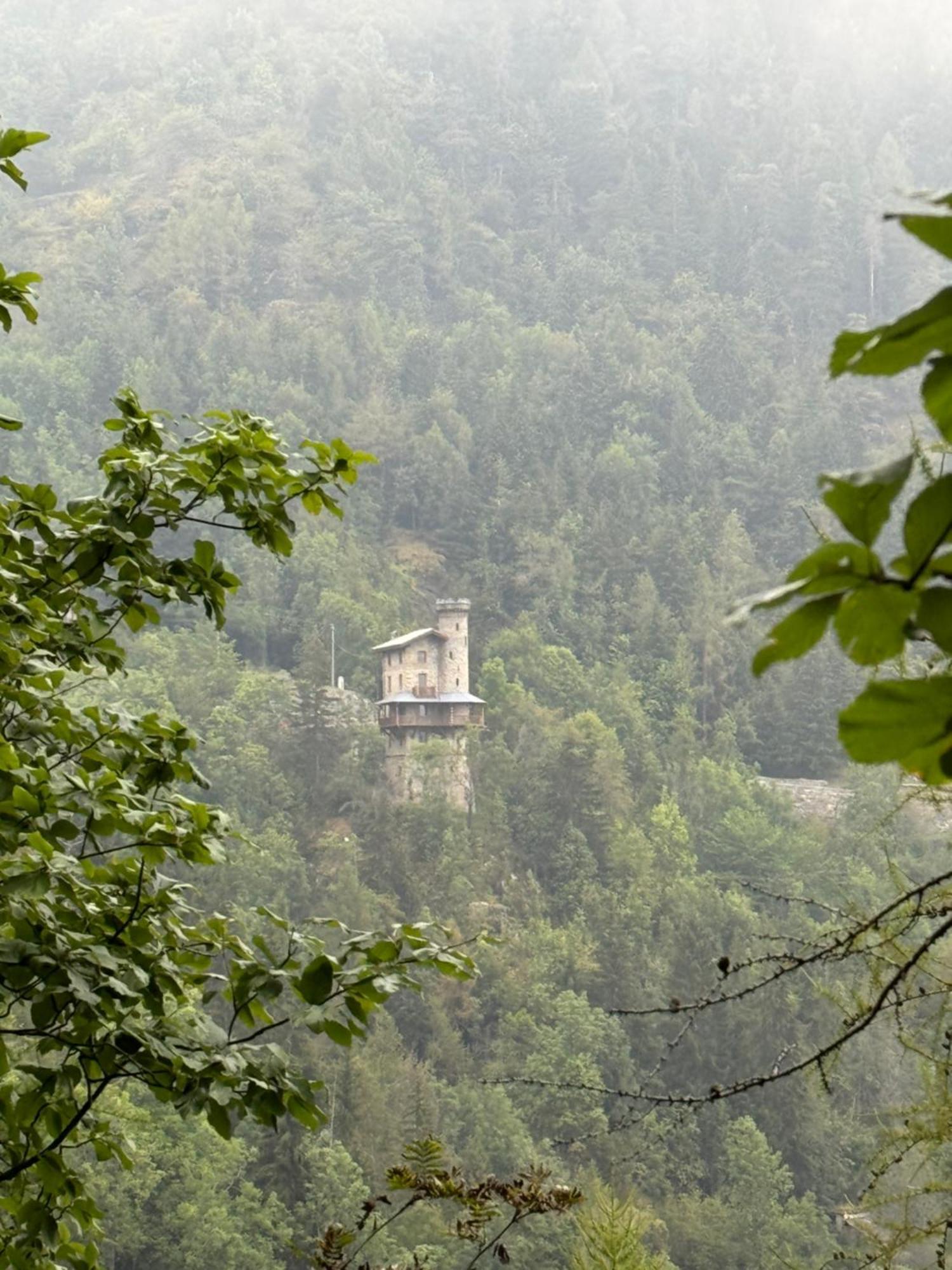 Il Castello Nel Bosco, Appartamento Torrente Champorcher Luaran gambar